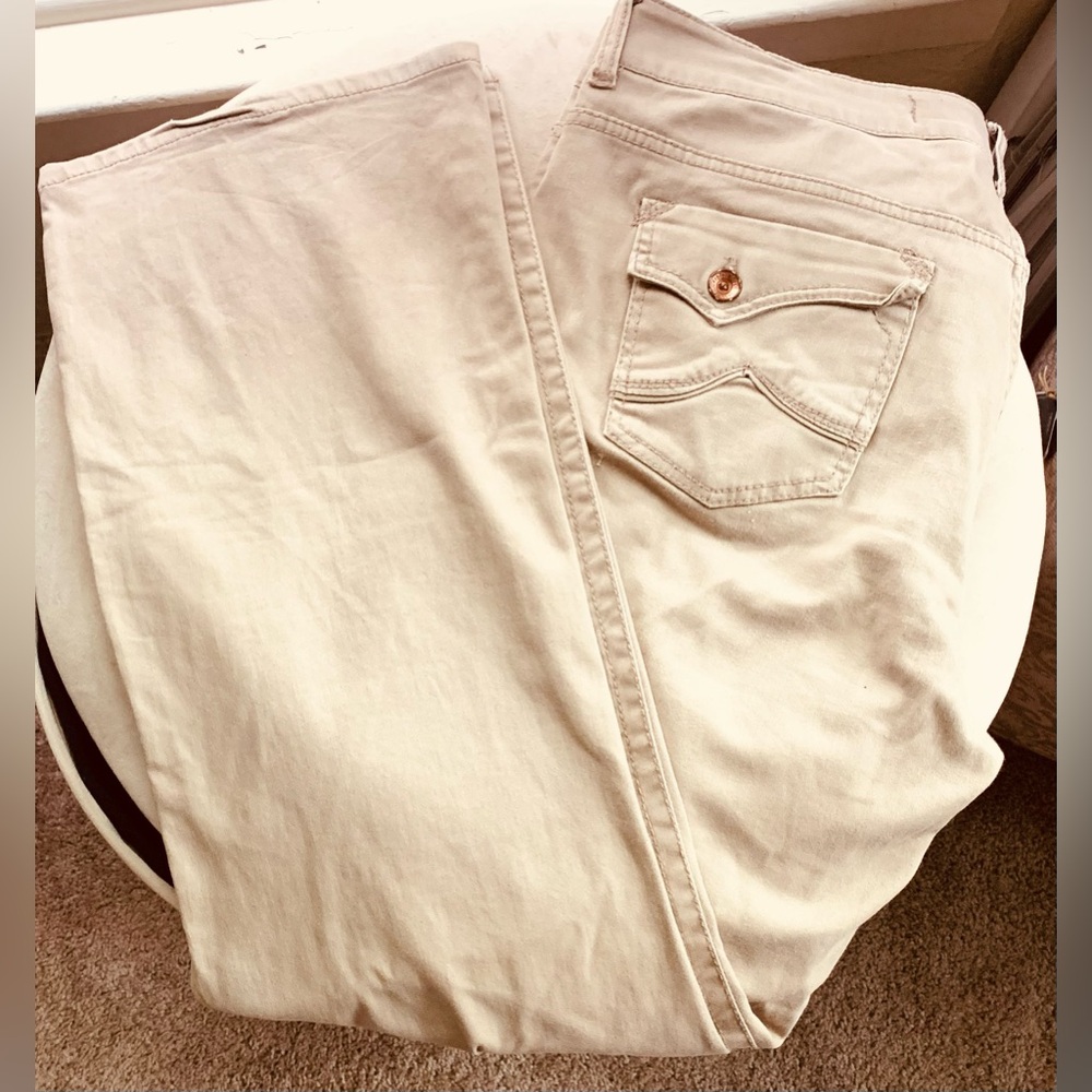 Freestyle Revolution Women's Flare Stretch Jeans in khaki color 20